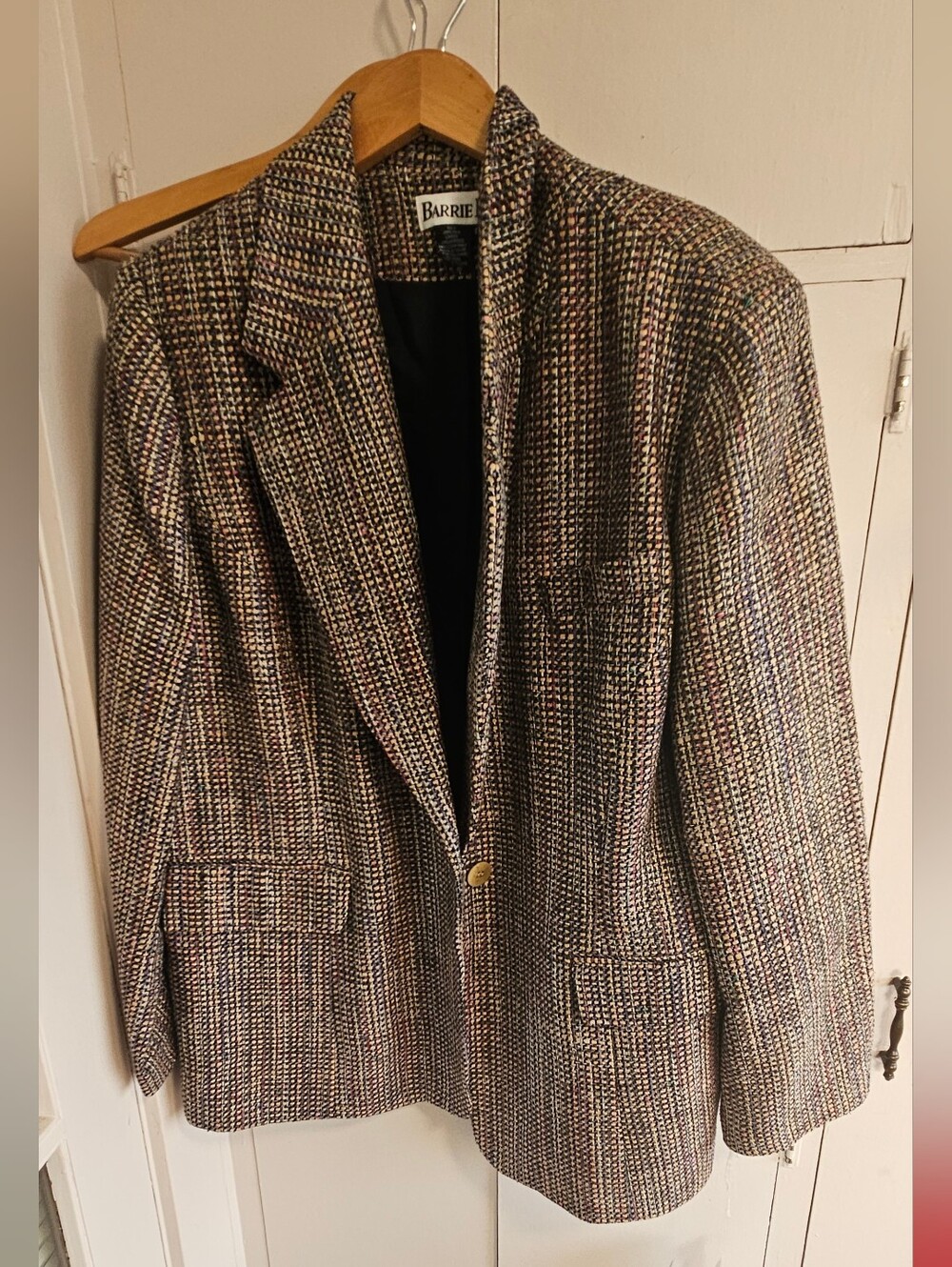 Multicolor Women's Blazer - Classic Single-Button Jacket